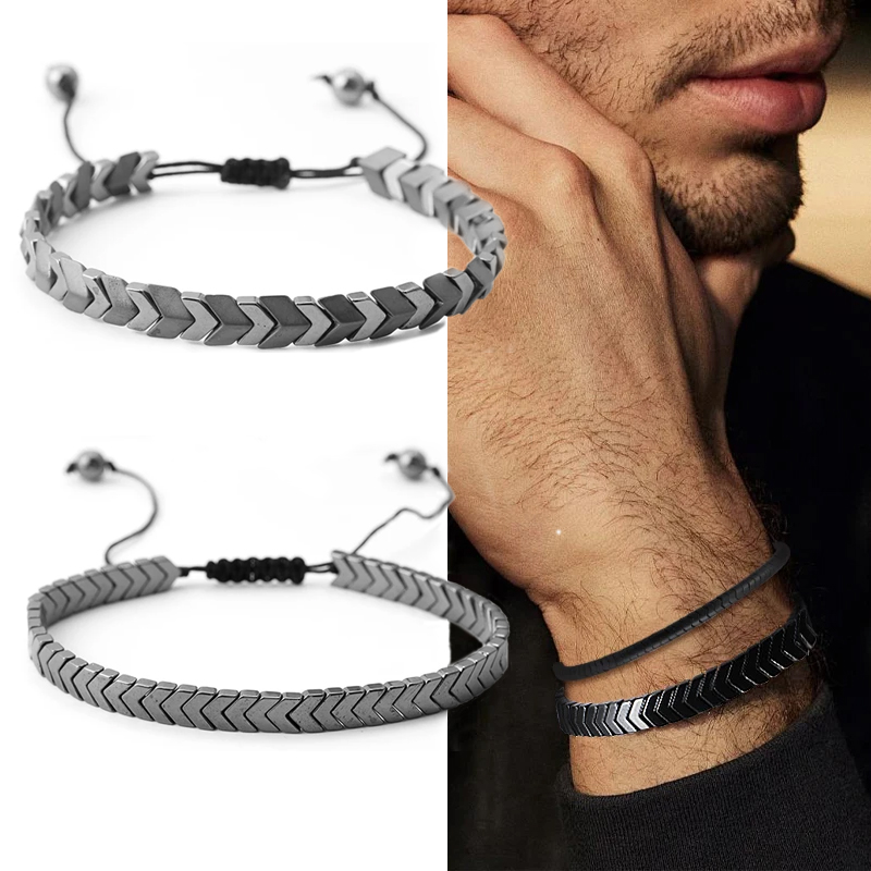 Coordinates Bracelet - Fashion Hematite Bracelet Energy Fitness Health