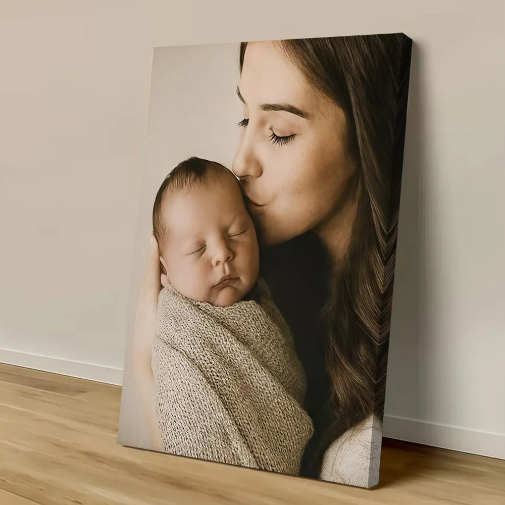 Pet Portrait Custom - Custom Print Canvas Painting From Your