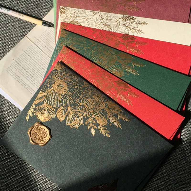 Wax Seal Letter Kit - 10pcs/special Paper Card Hot Stamping Invitation