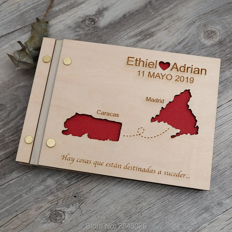 Map engraved wedding guestbook - Custom Star Map 评论和价格
