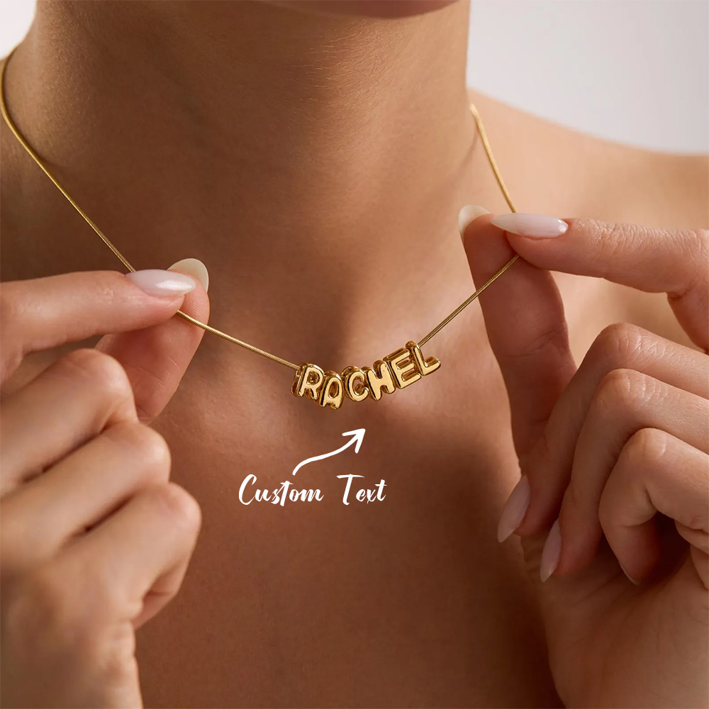 Custom Balloon Initial Name Ne - Name Necklace Custom 评论和价格