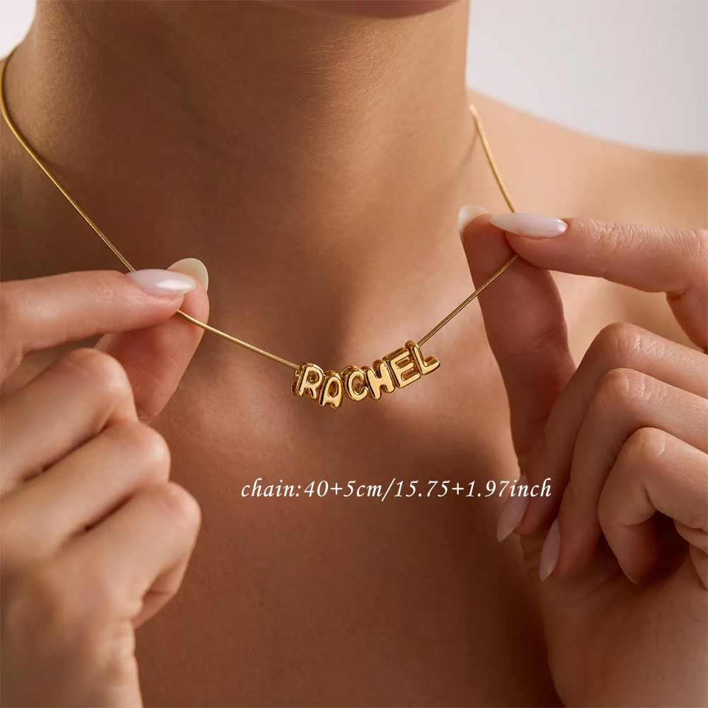 Custom Balloon Initial Name Ne - Name Necklace Custom 评论和价格