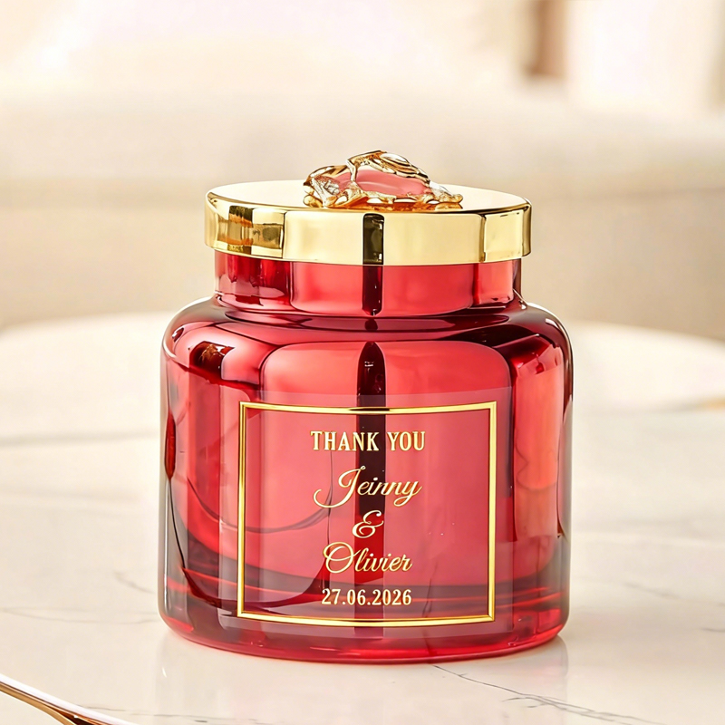50PCS Square Personalized Wedd - Personalised Candle Label 评论和价格