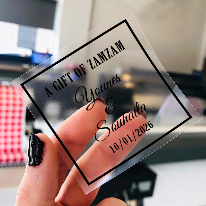 50PCS Square Personalized Wedd - Personalised Candle Label 评论和价格