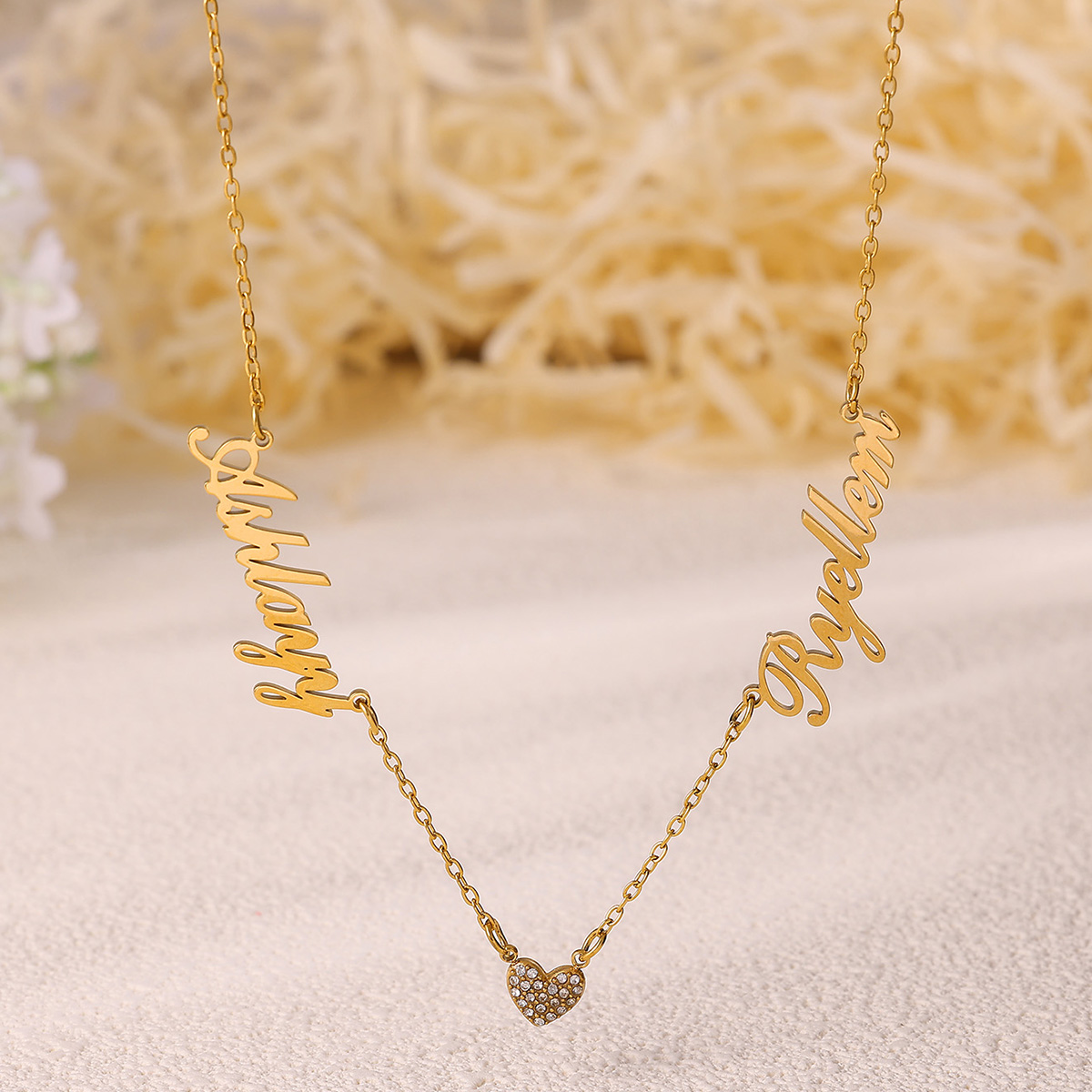 Custom Two Name Necklace For W - Name Necklace Custom 评论和价格