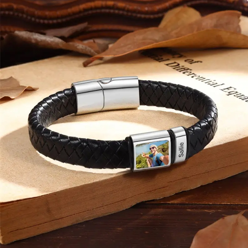 Personalized Photo Name Bracel - Coordinates Bracelet 评论和价格