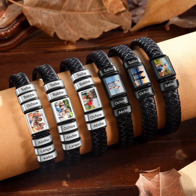Personalized Photo Name Bracel - Coordinates Bracelet 评论和价格