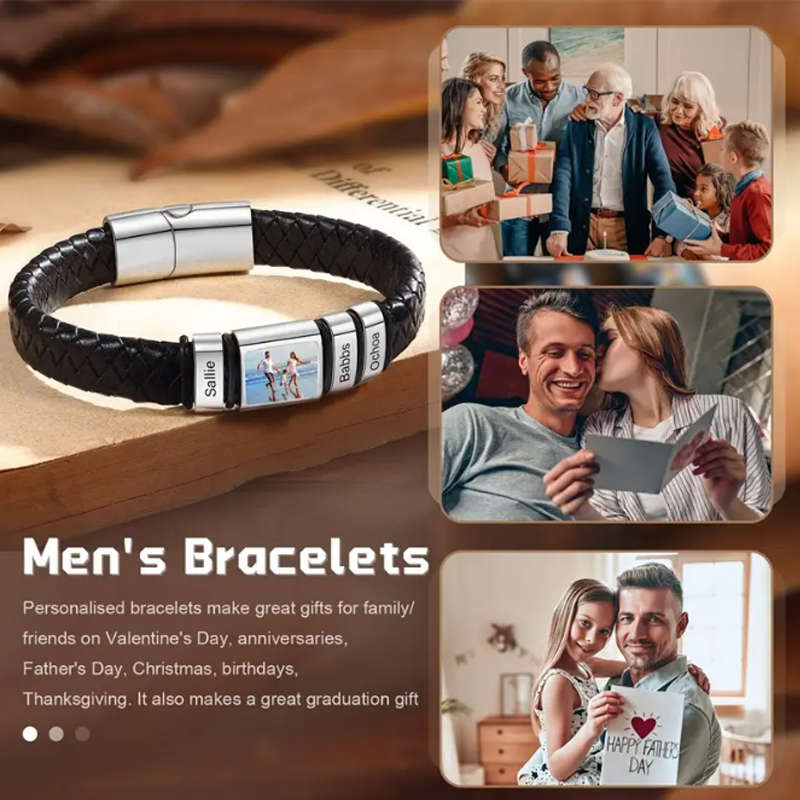 Personalized Photo Name Bracel - Coordinates Bracelet 评论和价格