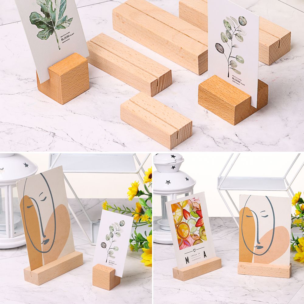 Picture Frame Base Desk Card N - Engraved Wood Frame 评论和价格