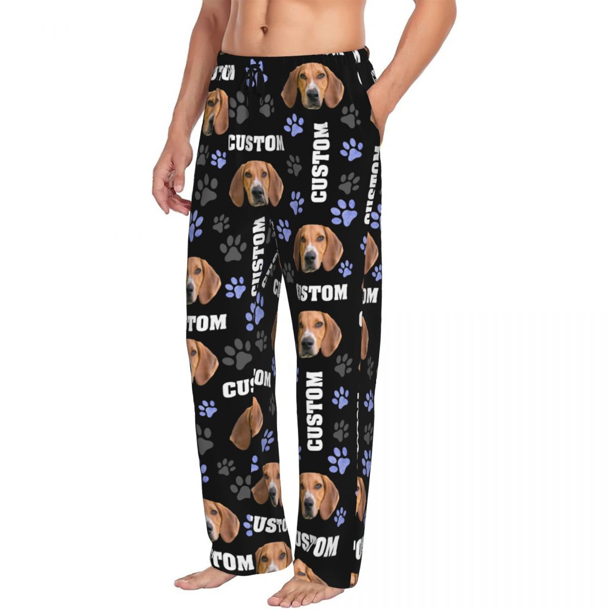 Men Custom Dog Photo Pajama Pa - Pet Portrait Custom 评论和价格