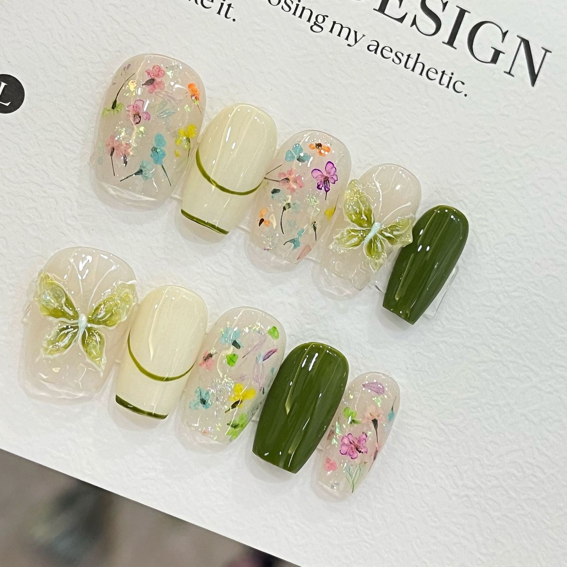 10pcs Butterfly Flower Fake Na - Pressed Flower Art 评论和价格