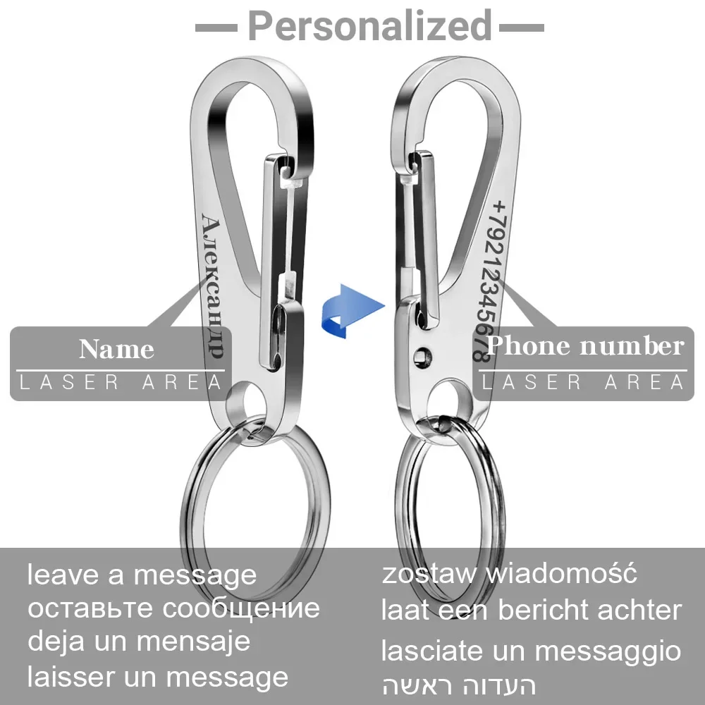 304 Stainless Steel Keyring Pe - Initial Ring Custom 评论和价格