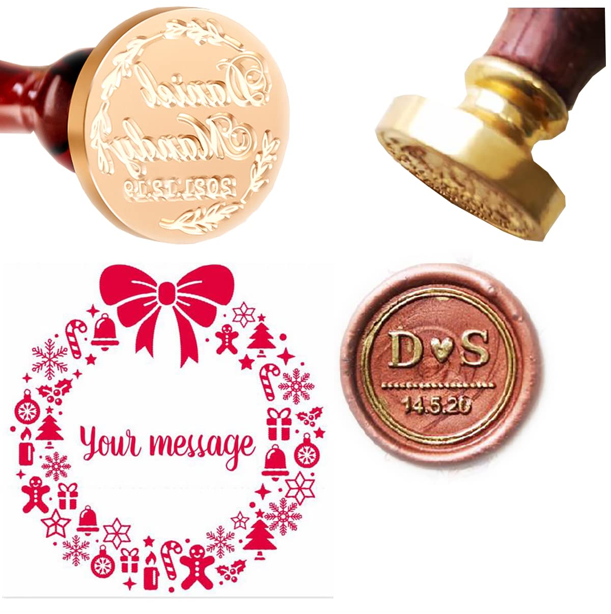 Custom Letter Wax Seal Stamp K - Wax Seal Letter Kit 评论和价格
