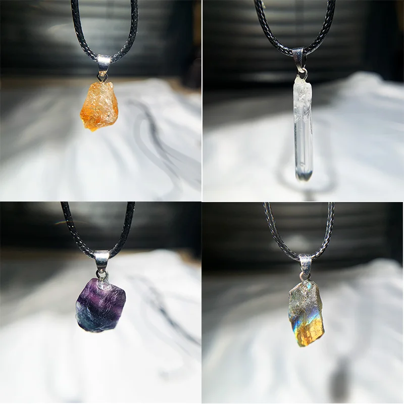 Natural Uruguay Amethyst Rough - Birth Flower Necklace 评论和价格