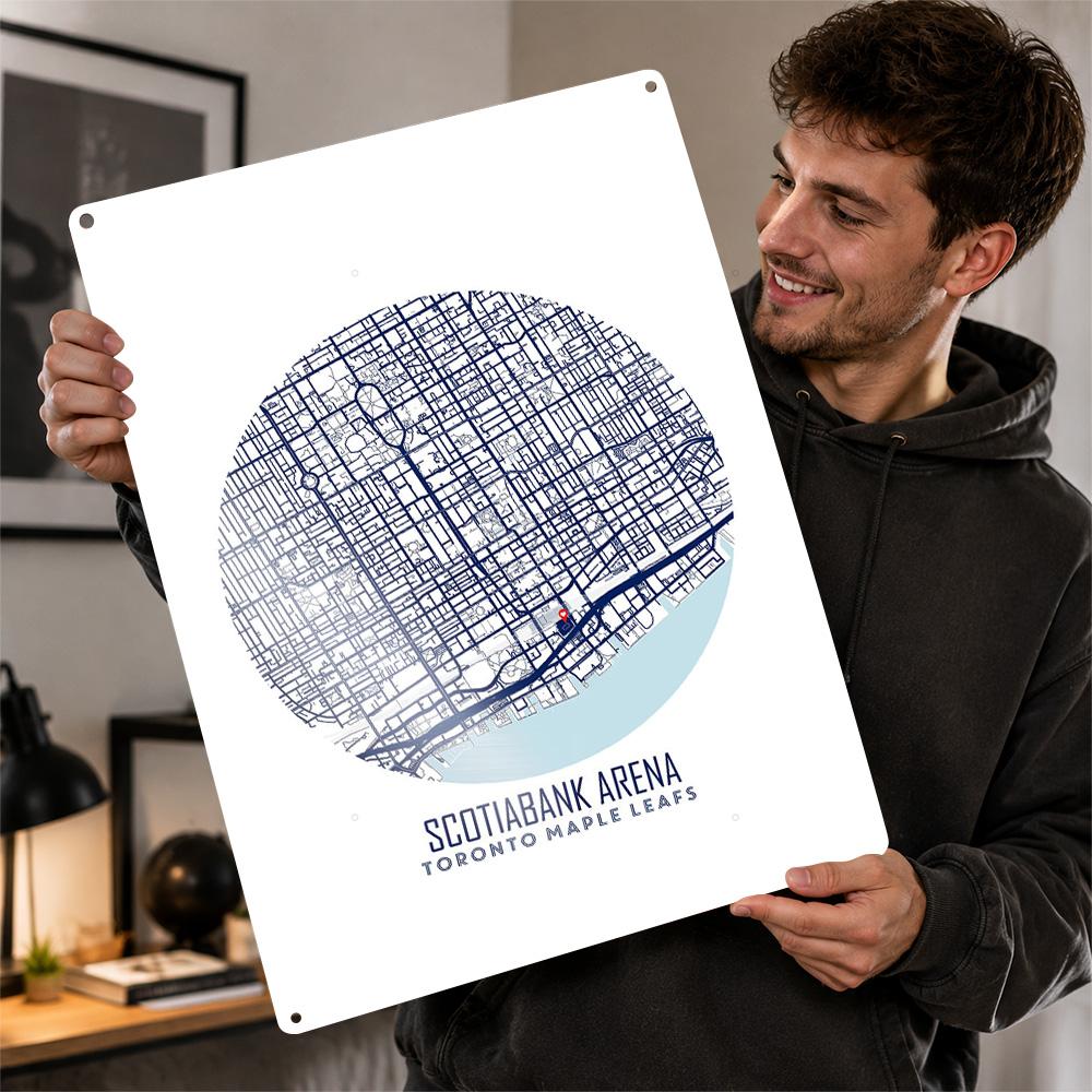 Scotiabank Arena Map Metal Pos - Custom Map Poster 评论和价格