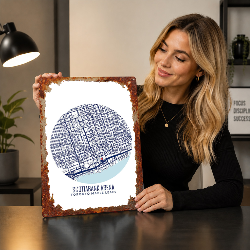 Scotiabank Arena Map Metal Pos - Custom Map Poster 评论和价格