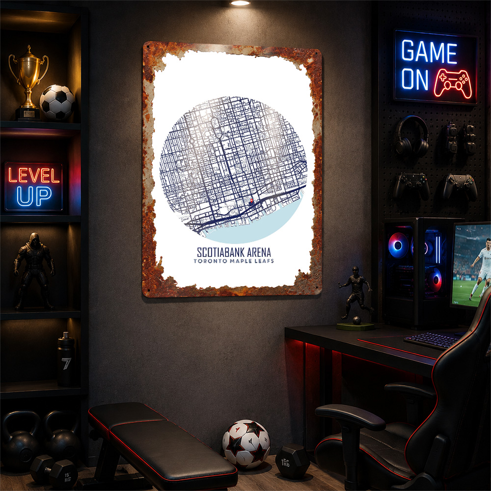 Scotiabank Arena Map Metal Pos - Custom Map Poster 评论和价格