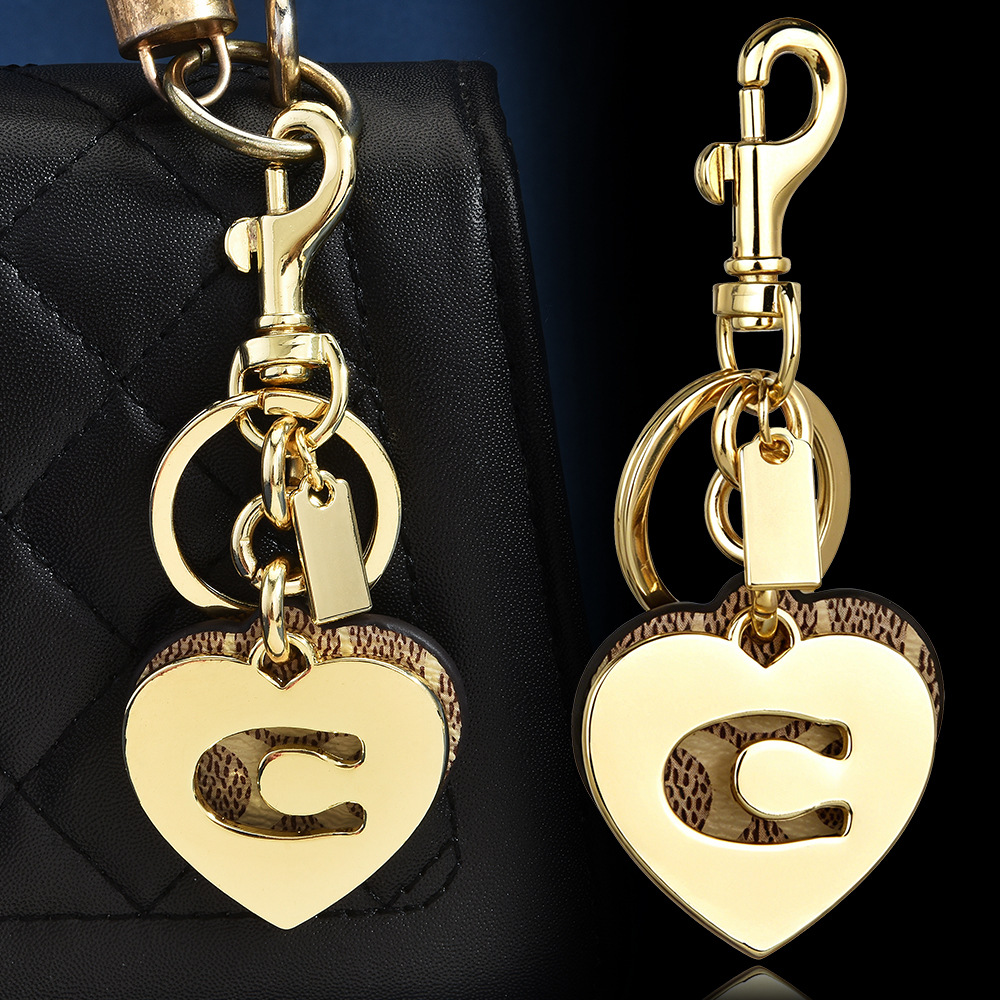 Monogram Heart Flower Bag Char - Monogram Keychain Leather 评论和价格