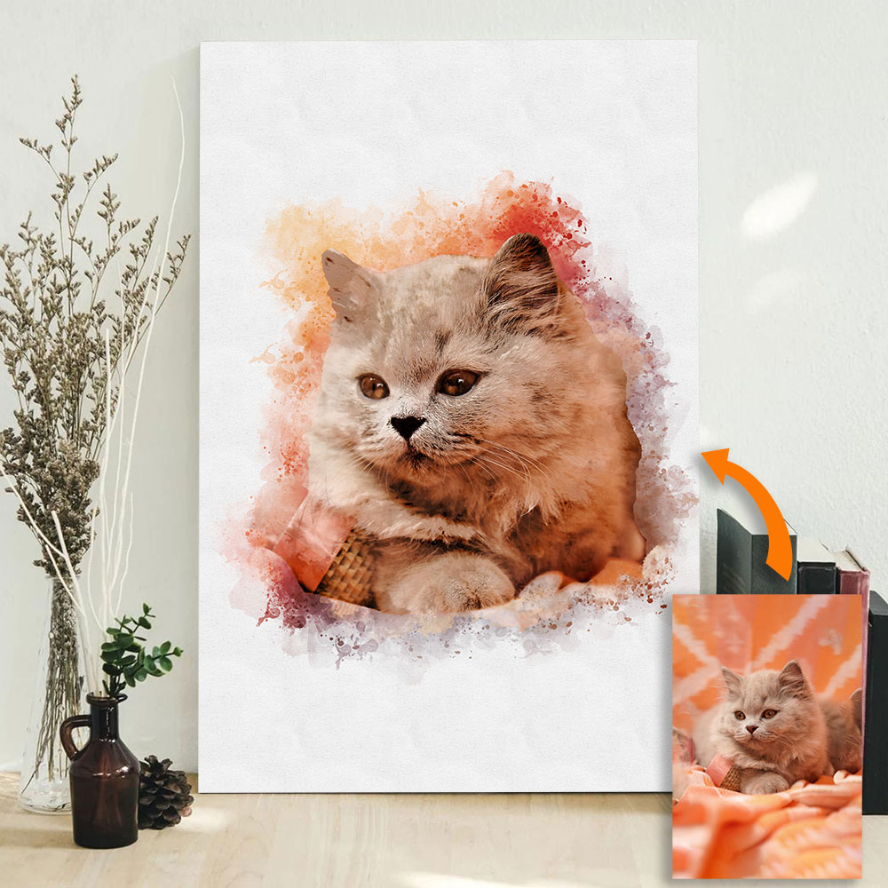 Custom Pet Portrait from Photo - Pet Portrait Custom 评论和价格