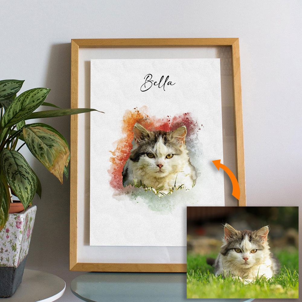 Custom Pet Portrait from Photo - Pet Portrait Custom 评论和价格
