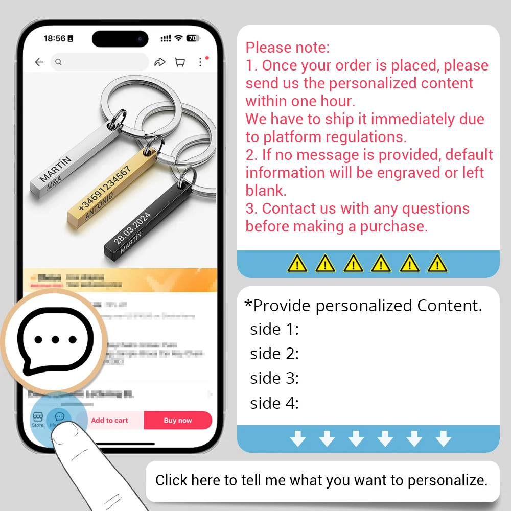 Personalized 3D Bar Keychain E - Initial Ring Custom 评论和价格