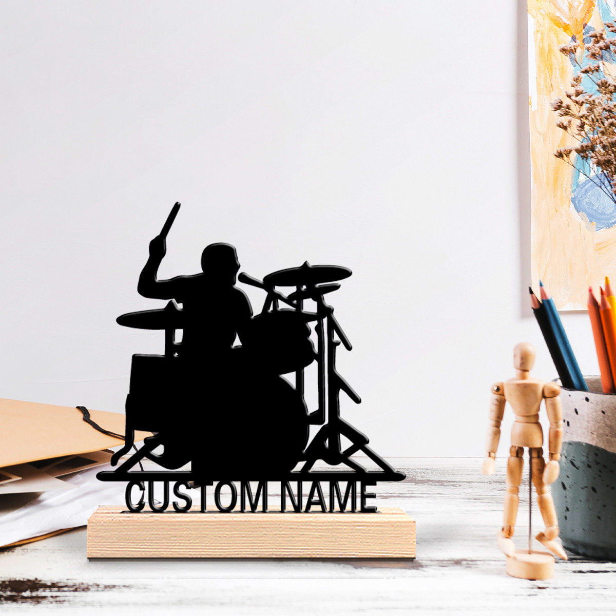 1pc Stylish Personalized Custo - Engraved Wood Frame 评论和价格