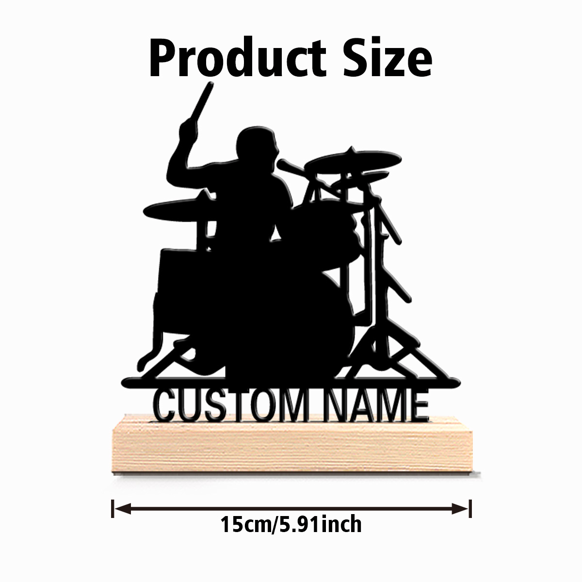 1pc Stylish Personalized Custo - Engraved Wood Frame 评论和价格