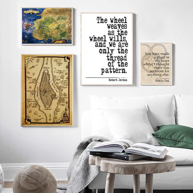 The Wheel of Time Map Poster P - Custom Star Map 评论和价格