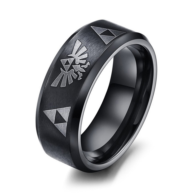 Fashion Anime Triforce Triangl - Initial Ring Custom 评论和价格