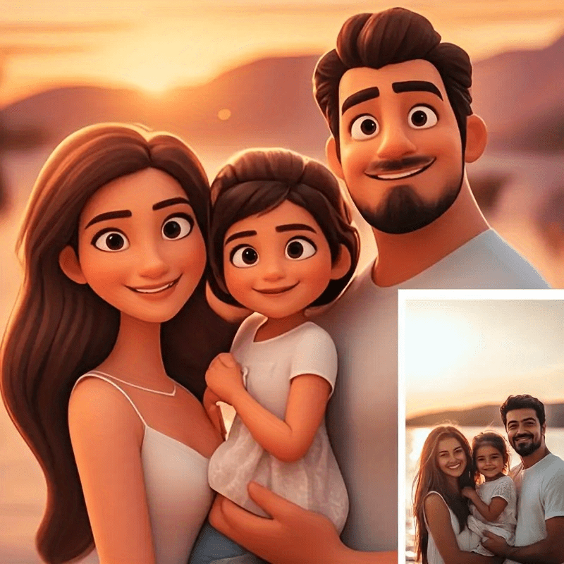 Customizable Cartoon Portrait  - Pet Portrait Custom 评论和价格