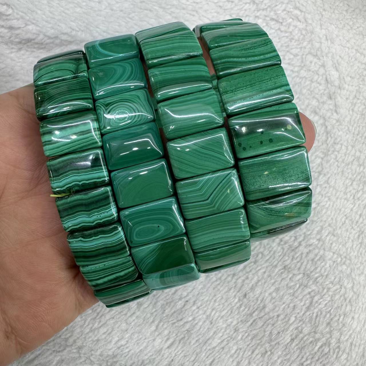 Genuine Natural Green Malachit - Coordinates Bracelet 评论和价格