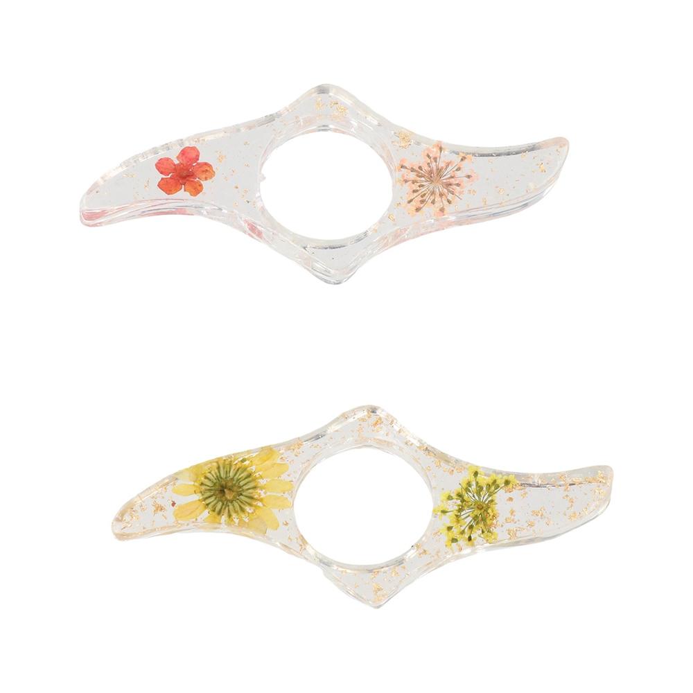 Book Accessories Acrylic Thumb - Dried Flower Bookmark 评论和价格