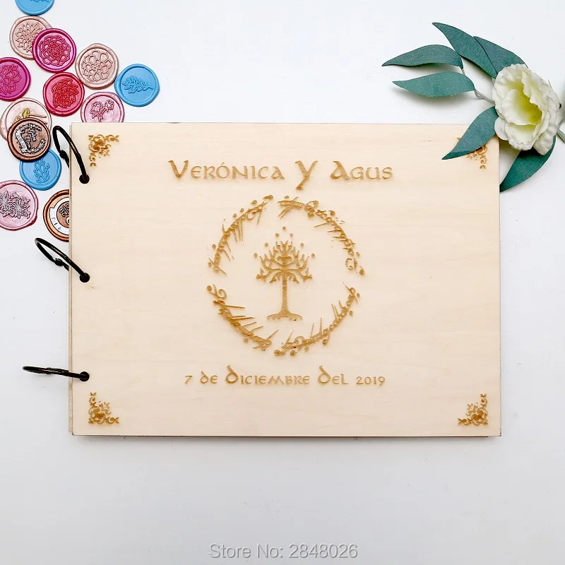 Rustic personalized wedding gu - Custom Photo Book 评论和价格