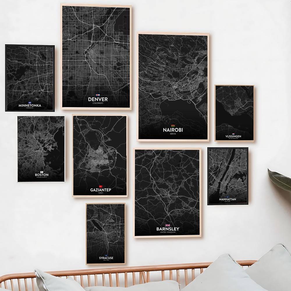 Paris London New York CUSTOM C - Custom Map Poster 评论和价格
