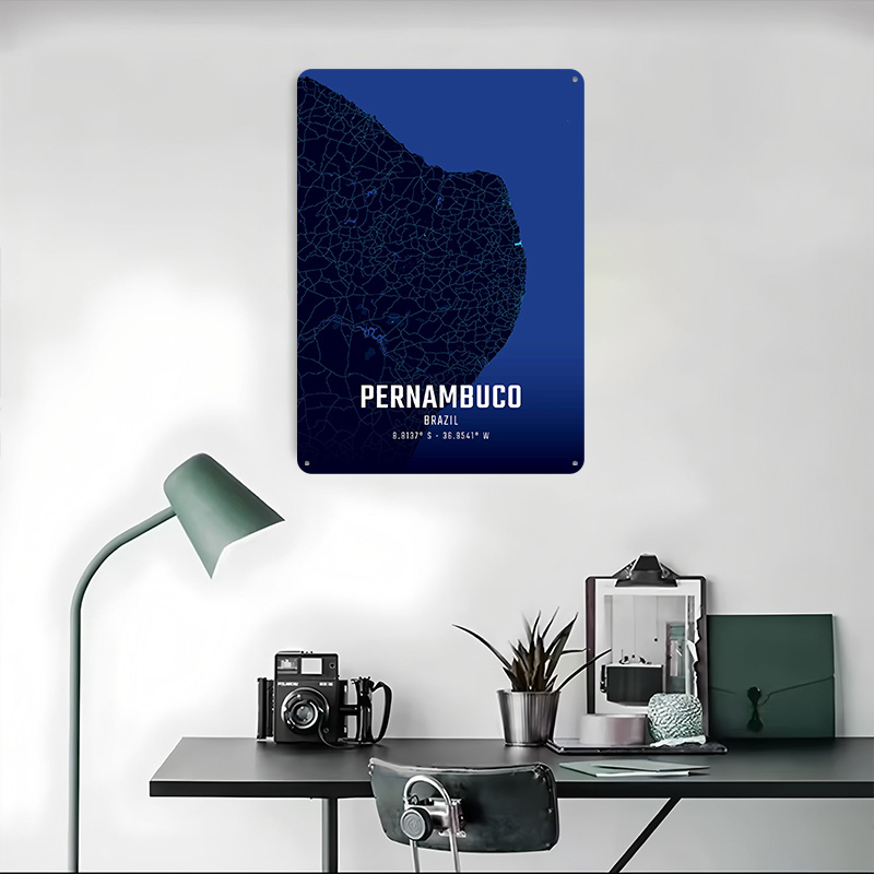 Pernambuco Midnight City Map M - Custom Map Poster 评论和价格