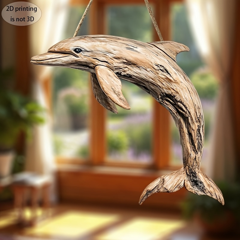 2D 10in Elegant Dolphin Wooden - Family Tree Print 评论和价格
