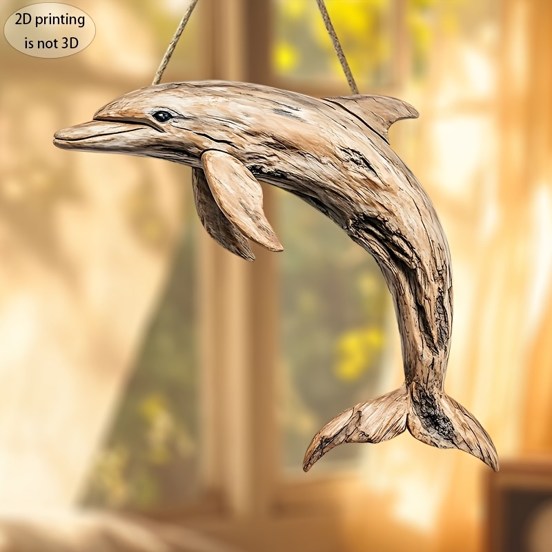 2D 10in Elegant Dolphin Wooden - Family Tree Print 评论和价格