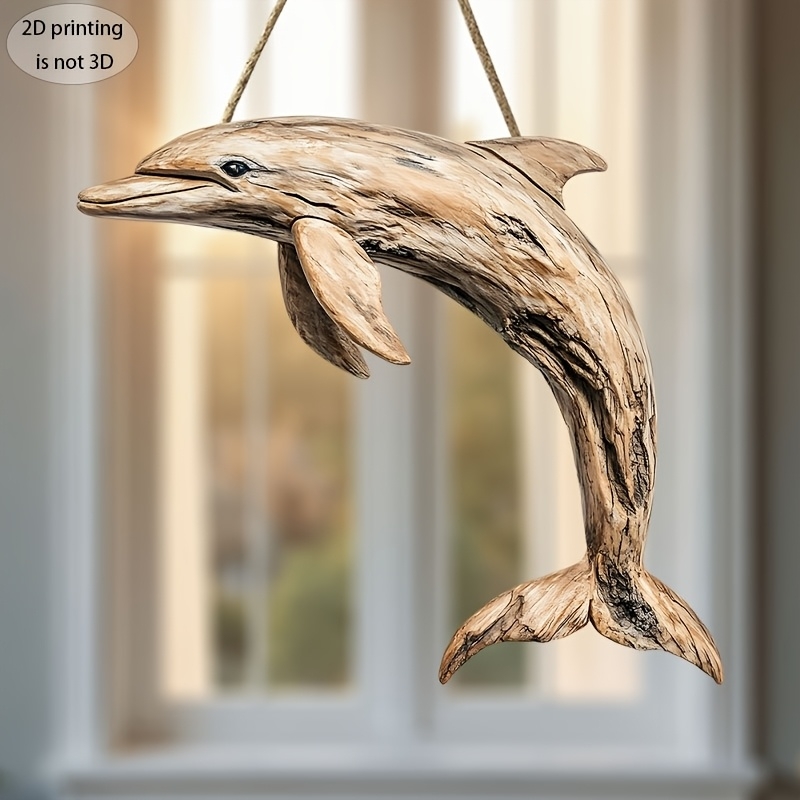 2D 10in Elegant Dolphin Wooden - Family Tree Print 评论和价格