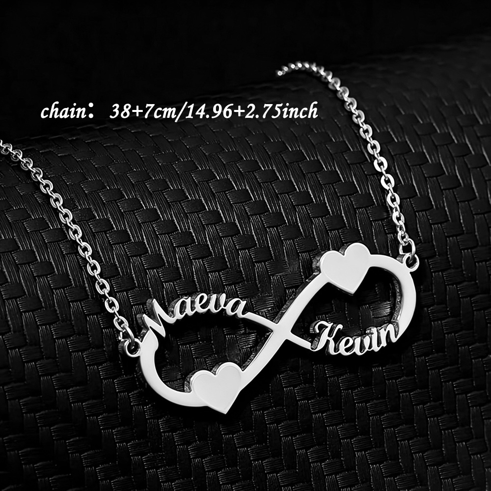 Custom Name Necklace Infinity  - Name Necklace Custom 评论和价格