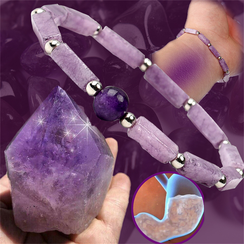 1Pcs Amethyst Body-purify Slim - Coordinates Bracelet 评论和价格
