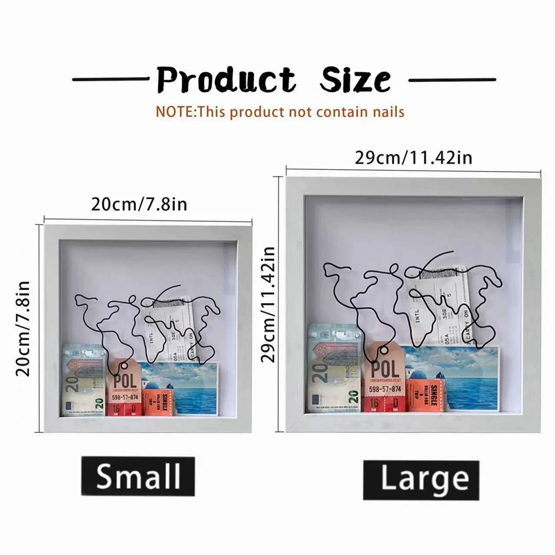 Wooden Storage Shelf Photo Fra - Engraved Wood Frame 评论和价格