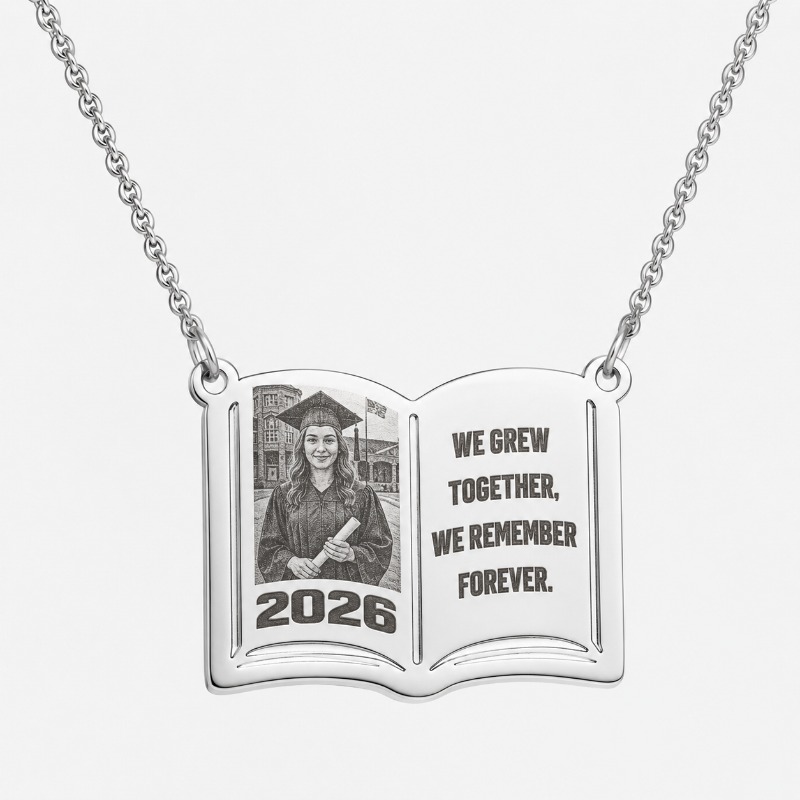 Custom Photo Book Necklace Sta - Custom Photo Book 评论和价格