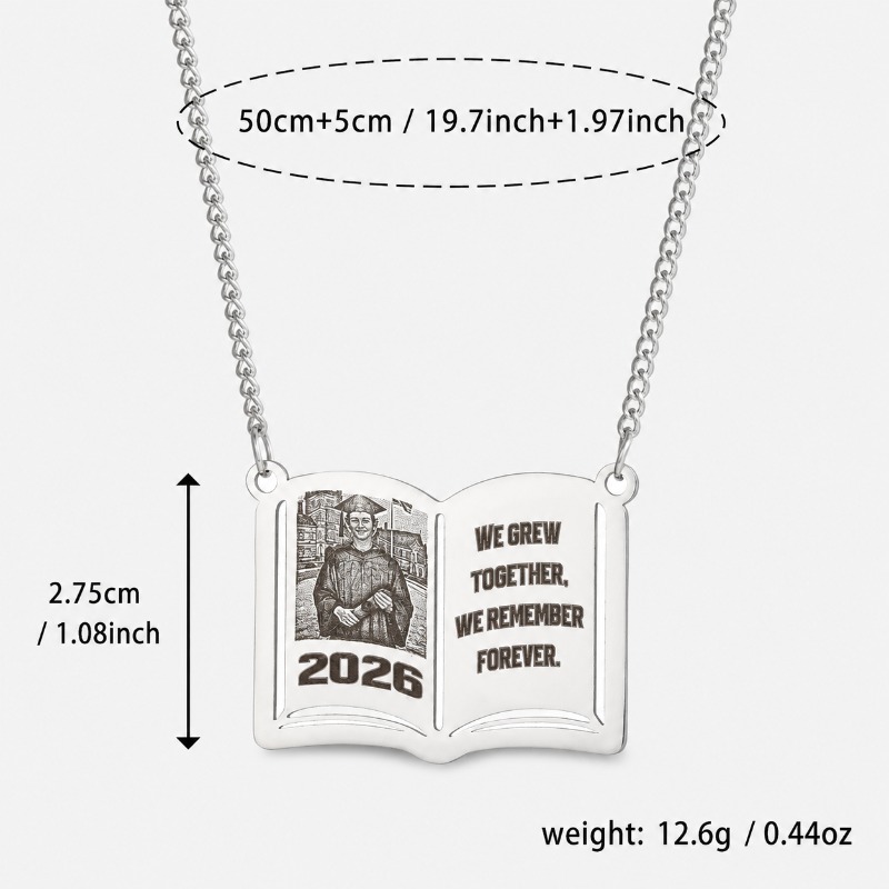 Custom Photo Book Necklace Sta - Custom Photo Book 评论和价格