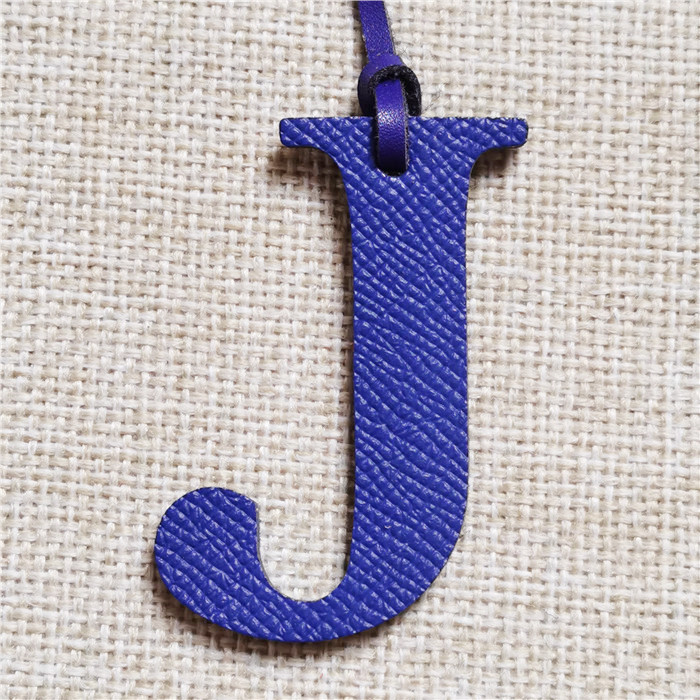 English Letter H I J K L M N A - Monogram Keychain Leather 评论和价格