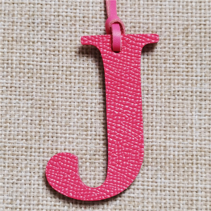 English Letter H I J K L M N A - Monogram Keychain Leather 评论和价格