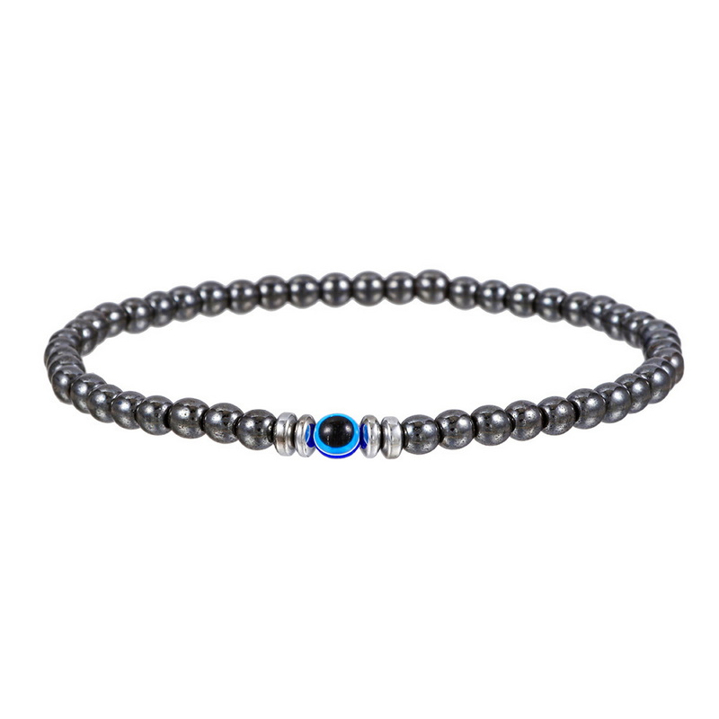 Trendy 4mm Obsidian Hematite N - Coordinates Bracelet 评论和价格