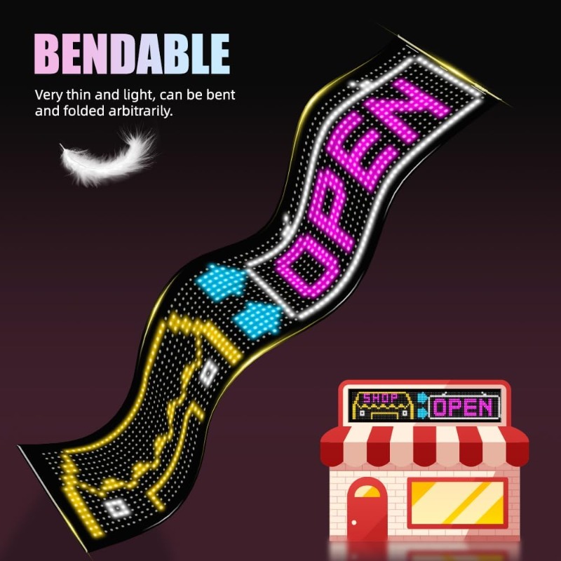 Programmable LED Sign Scrollin - Custom Map Poster 评论和价格