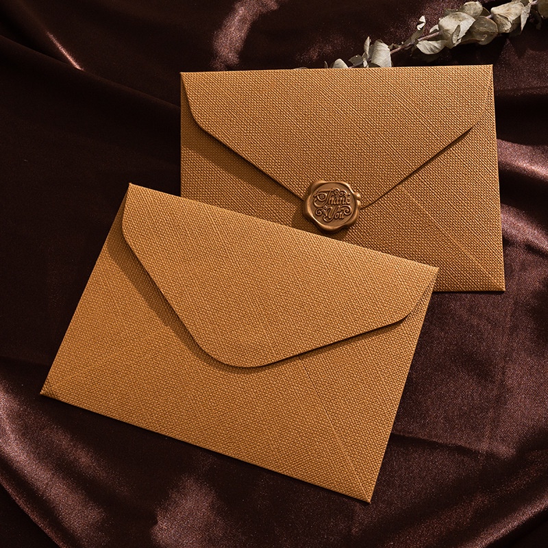 5 Pcs Retro Linen Pattern Enve - Wax Seal Letter Kit 评论和价格