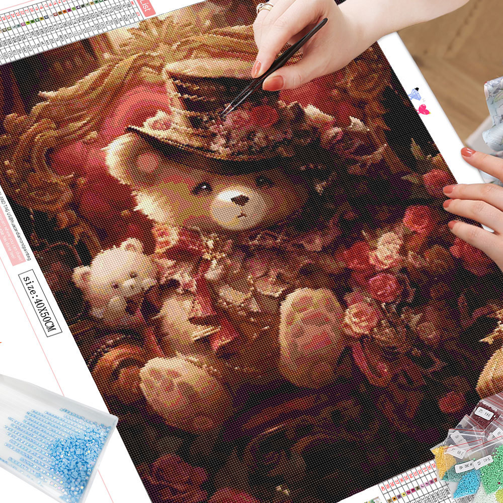 Frameless, Cartoon Diamond Pai - Photo Mosaic Print 评论和价格