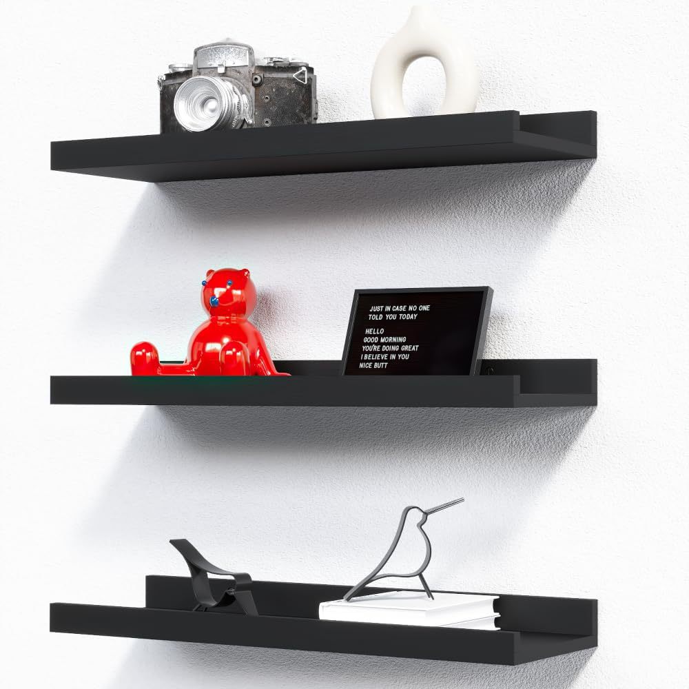 Creative wall storage rack 2-p - Engraved Wood Frame 评论和价格